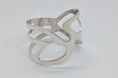 Ring zilver "organisch"